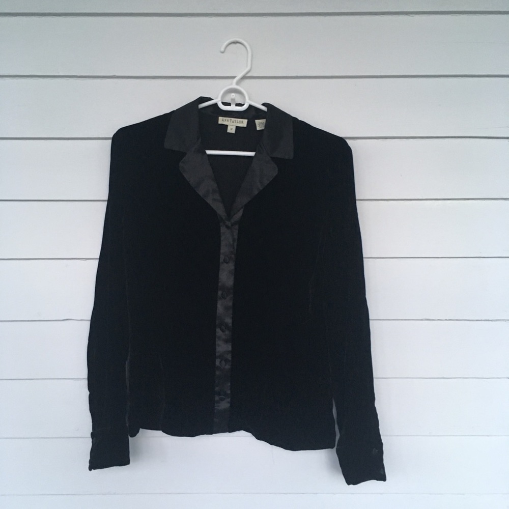 VINTAGE Ann Taylor velvet blazer